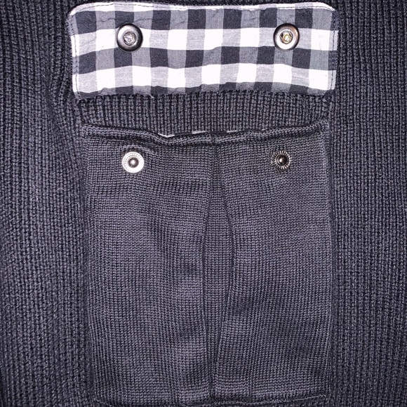 Cutter & Buck Black Zip-up Knit Sweater size Large - Picture 9 of 10